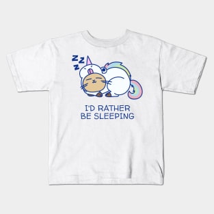 Unicorn - I'd rather be sleeping Kids T-Shirt